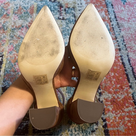 Call it spring womens vegan suede strappy heels - Picture 4 of 6